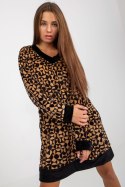 Sukienka Model RP-TU-8189-3.66 Camel - Rue Paris Rue Paris Sukienka Model RP-TU-8189-3.66 Camel - Rue Paris Rue Paris