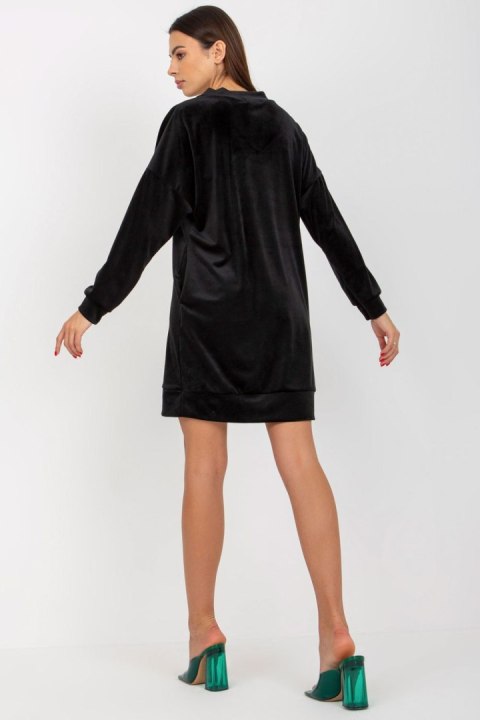 Sukienka Model RP-TU-8189.75P Black - Rue Paris Rue Paris Sukienka Model RP-TU-8189.75P Black - Rue Paris Rue Paris