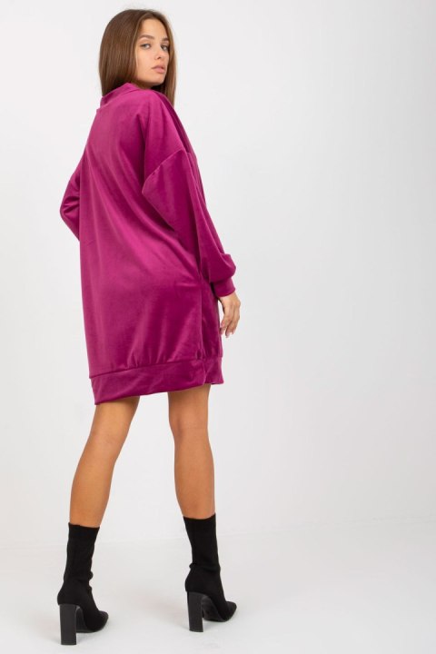 Sukienka Model RP-TU-8189.95 Violet - Rue Paris Rue Paris Sukienka Model RP-TU-8189.95 Violet - Rue Paris Rue Paris