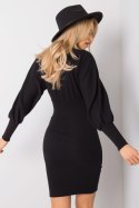 Sukienka Model RV-SK-6079.65 Black - Rue Paris Rue Paris Sukienka Model RV-SK-6079.65 Black - Rue Paris Rue Paris