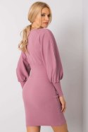 Sukienka Model RV-SK-6079.65 Dark Pink - Rue Paris Rue Paris Sukienka Model RV-SK-6079.65 Dark Pink - Rue Paris Rue Paris