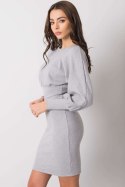 Sukienka Model RV-SK-6079.65 Grey - Rue Paris Rue Paris Sukienka Model RV-SK-6079.65 Grey - Rue Paris Rue Paris
