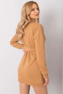 Sukienka Model RV-SK-6179.09 Camel - Rue Paris Rue Paris Sukienka Model RV-SK-6179.09 Camel - Rue Paris Rue Paris