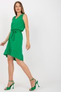 Sukienka Model RV-SK-8049.64 Green - Rue Paris Rue Paris Sukienka Model RV-SK-8049.64 Green - Rue Paris Rue Paris