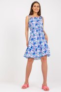Sukienka Model WN-SK-0806-3.22 White/Blue - Rue Paris Rue Paris Sukienka Model WN-SK-0806-3.22 White/Blue - Rue Paris Rue Paris