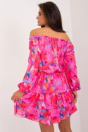 Sukienka Model WN-SK-8282.32 Dark Pink - Rue Paris Rue Paris Sukienka Model WN-SK-8282.32 Dark Pink - Rue Paris Rue Paris