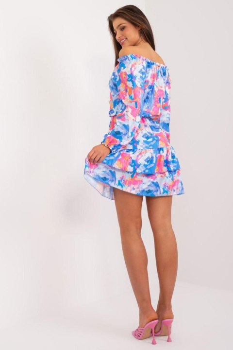 Sukienka Model WN-SK-8282.55 Blue - Rue Paris Rue Paris Sukienka Model WN-SK-8282.55 Blue - Rue Paris Rue Paris
