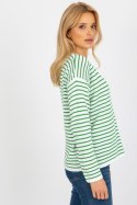 Sweter Damski Model LC-SW-6006.22 White/Green - Rue Paris Rue Paris Sweter Damski Model LC-SW-6006.22 White/Green - Rue Paris Rue Paris
