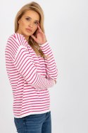 Sweter Damski Model LC-SW-6006.22 White/Pink - Rue Paris Rue Paris Sweter Damski Model LC-SW-6006.22 White/Pink - Rue Paris Rue Paris