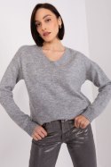 Sweter Damski Model TO-SW-1810.29P Grey - Rue Paris Rue Paris Sweter Damski Model TO-SW-1810.29P Grey - Rue Paris Rue Paris