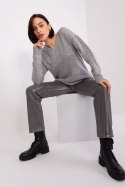 Sweter Damski Model TO-SW-1810.29P Grey - Rue Paris Rue Paris Sweter Damski Model TO-SW-1810.29P Grey - Rue Paris Rue Paris