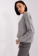 Sweter Damski Model TO-SW-1810.29P Grey - Rue Paris Rue Paris Sweter Damski Model TO-SW-1810.29P Grey - Rue Paris Rue Paris