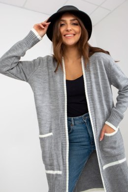Sweter Kardigan Model LC-SW-0340.42P Grey - Rue Paris Rue Paris