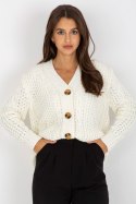 Sweter Kardigan Model LC-SW-8001.14P Ecru - Rue Paris Rue Paris Sweter Kardigan Model LC-SW-8001.14P Ecru - Rue Paris Rue Paris