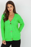 Sweter Kardigan Model LC-SW-8036.74P Fluo Green - Rue Paris Rue Paris