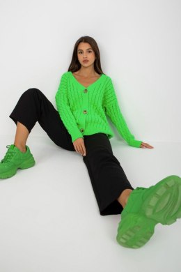 Sweter Kardigan Model LC-SW-8036.74P Fluo Green - Rue Paris Rue Paris