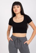 T-shirt Damski Model RV-TS-7537.52 Black - Rue Paris Rue Paris T-shirt Damski Model RV-TS-7537.52 Black - Rue Paris Rue Paris