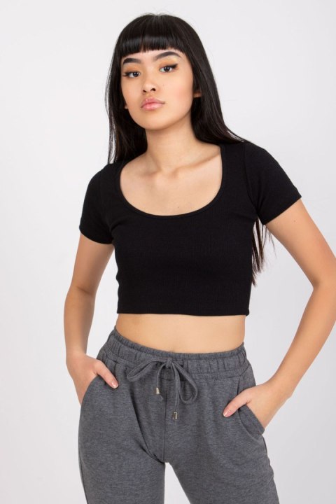T-shirt Damski Model RV-TS-7537.52 Black - Rue Paris Rue Paris T-shirt Damski Model RV-TS-7537.52 Black - Rue Paris Rue Paris