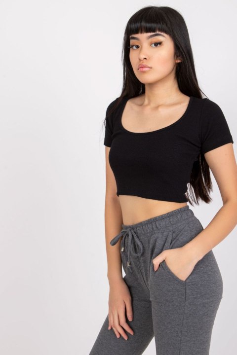 T-shirt Damski Model RV-TS-7537.52 Black - Rue Paris Rue Paris T-shirt Damski Model RV-TS-7537.52 Black - Rue Paris Rue Paris