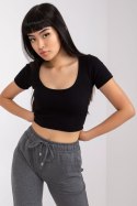 T-shirt Damski Model RV-TS-7537.52 Black - Rue Paris Rue Paris T-shirt Damski Model RV-TS-7537.52 Black - Rue Paris Rue Paris