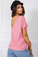 T-shirt Damski Model TP-TS-5480.97P Coral - Rue Paris Rue Paris T-shirt Damski Model TP-TS-5480.97P Coral - Rue Paris Rue Paris