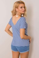 T-shirt Damski Model TP-TS-5480.97P White/Blue - Rue Paris Rue Paris T-shirt Damski Model TP-TS-5480.97P White/Blue - Rue Paris Rue Paris