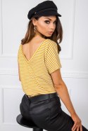 T-shirt Damski Model TP-TS-5480.97P White/Yellow - Rue Paris Rue Paris T-shirt Damski Model TP-TS-5480.97P White/Yellow - Rue Paris Rue Paris