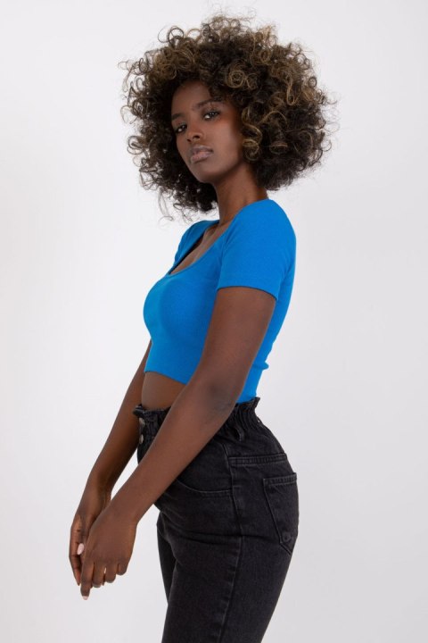 T-shirt Damski model RV-TS-7537.52 Dark Blue - Rue Paris Rue Paris T-shirt Damski model RV-TS-7537.52 Dark Blue - Rue Paris Rue Paris