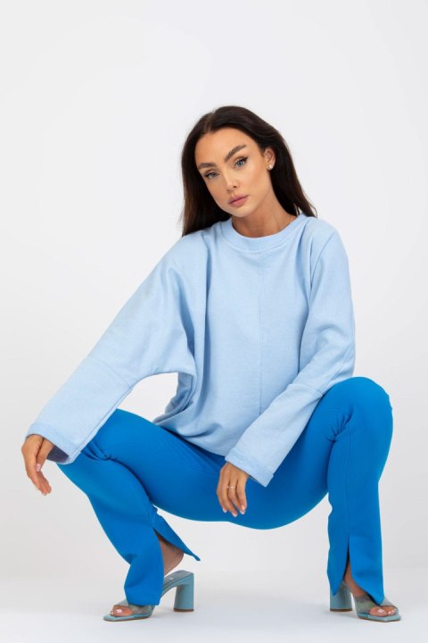Bluza Damska Model RV-BL-8080.56 Light Blue - Rue Paris Rue Paris Bluza Damska Model RV-BL-8080.56 Light Blue - Rue Paris Rue Paris