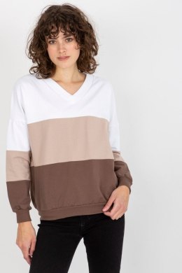 Bluza Damska Model RV-BL-8328.65P White/Brown - Rue Paris Rue Paris
