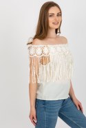 Bluzka Model AT-BZ-1801.87 Light Beige - AT AT Bluzka Model AT-BZ-1801.87 Light Beige - AT AT