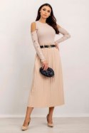 Bluzka Model RV-BZ-5099-1.07 Beige - Rue Paris Rue Paris Bluzka Model RV-BZ-5099-1.07 Beige - Rue Paris Rue Paris