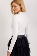 Bluzka Model RV-BZ-5209.04X White - Rue Paris Rue Paris Bluzka Model RV-BZ-5209.04X White - Rue Paris Rue Paris