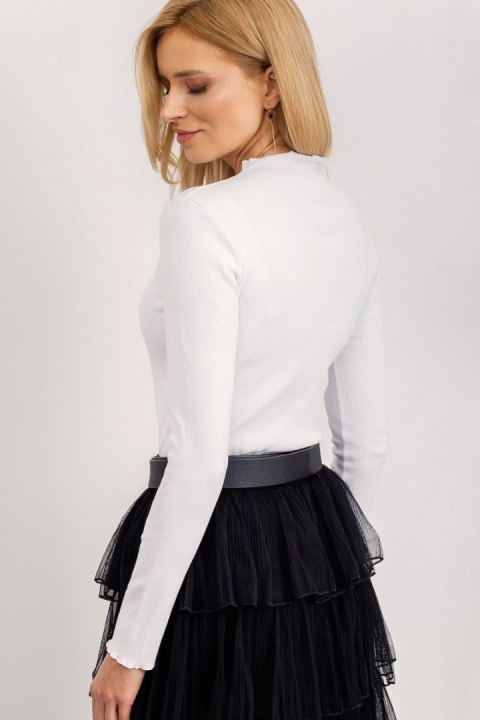 Bluzka Model RV-BZ-5209.04X White - Rue Paris Rue Paris Bluzka Model RV-BZ-5209.04X White - Rue Paris Rue Paris