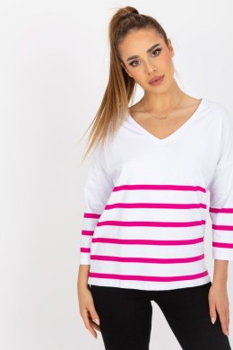 Bluzka Model RV-BZ-8008.63 White/Pink - Rue Paris Rue Paris