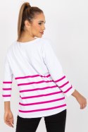 Bluzka Model RV-BZ-8008.63 White/Pink - Rue Paris Rue Paris Bluzka Model RV-BZ-8008.63 White/Pink - Rue Paris Rue Paris