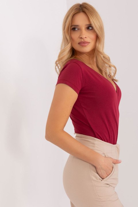 Bluzka Model RV-TS-5636.18 Bordo - Rue Paris Rue Paris Bluzka Model RV-TS-5636.18 Bordo - Rue Paris Rue Paris