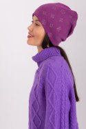 Czapka Model AT-CZ-2325.86 Violet - AT AT Czapka Model AT-CZ-2325.86 Violet - AT AT