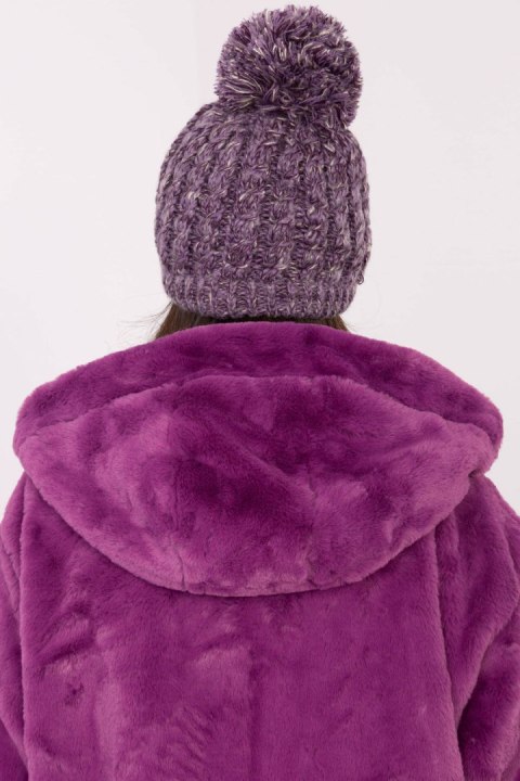 Czapka Model AT-CZ-JY-39.81 Violet - AT AT Czapka Model AT-CZ-JY-39.81 Violet - AT AT