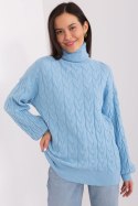 Golf Damski Model AT-SW-2348.88 Light Blue - AT AT Golf Damski Model AT-SW-2348.88 Light Blue - AT AT