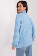 Golf Damski Model AT-SW-2348.88 Light Blue - AT AT Golf Damski Model AT-SW-2348.88 Light Blue - AT AT