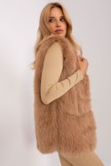 Kamizelka Model AT-KZ-2368.00P Camel - AT AT Kamizelka Model AT-KZ-2368.00P Camel - AT AT