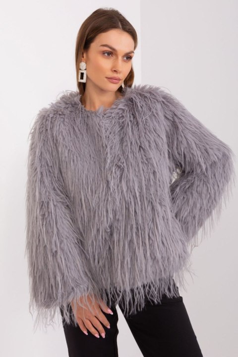 Kurtka Damska Model AT-KR-2359.96P Light Grey - AT AT Kurtka Damska Model AT-KR-2359.96P Light Grey - AT AT