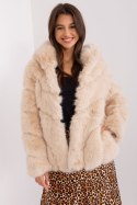 Kurtka Damska Model AT-KR-2386.00P Beige - AT AT Kurtka Damska Model AT-KR-2386.00P Beige - AT AT
