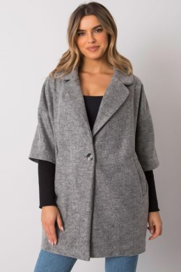 Płaszcz Damski Model CHA-PL-0409.30X Grey - Rue Paris Rue Paris