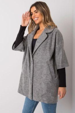 Płaszcz Damski Model CHA-PL-0409.30X Grey - Rue Paris Rue Paris
