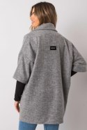 Płaszcz Damski Model CHA-PL-0409.30X Grey - Rue Paris Rue Paris Płaszcz Damski Model CHA-PL-0409.30X Grey - Rue Paris Rue Paris