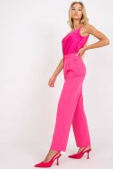 Spodnie Damskie Model TO-SP-18155.21P Dark Pink - Rue Paris Rue Paris Spodnie Damskie Model TO-SP-18155.21P Dark Pink - Rue Paris Rue Paris