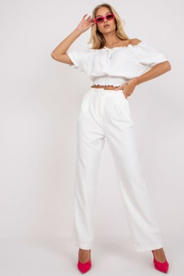 Spodnie Damskie Model TO-SP-18155.21P White - Rue Paris Rue Paris