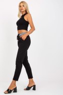 Spodnie Dresowe Model RV-DR-8019.12 Black - Rue Paris Rue Paris Spodnie Dresowe Model RV-DR-8019.12 Black - Rue Paris Rue Paris